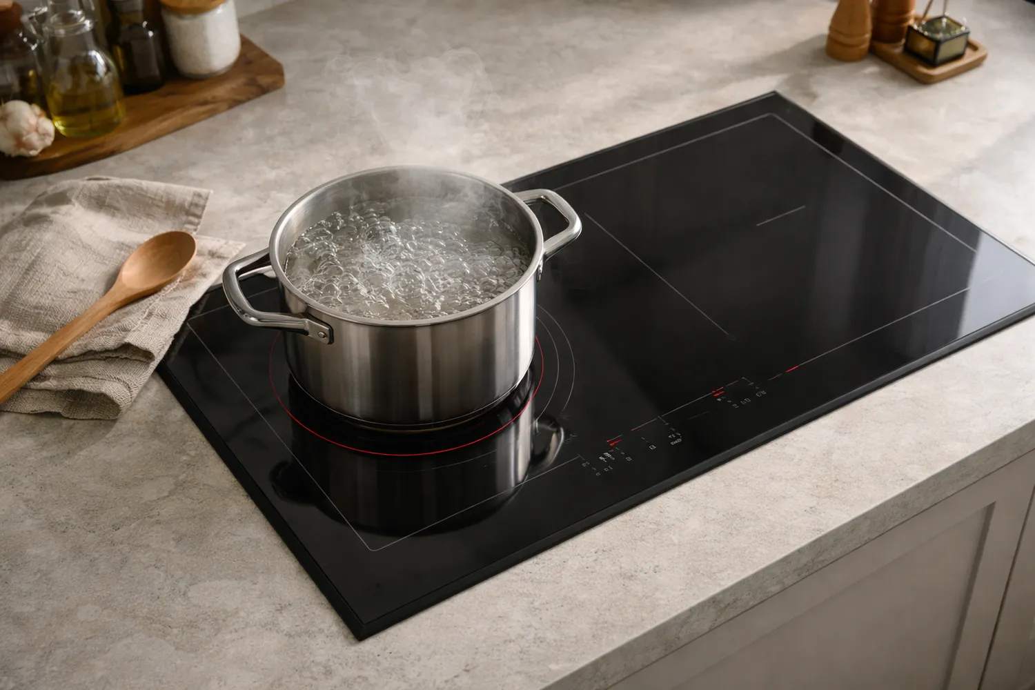 Gătit rapid și curat cu o plită cu inducție