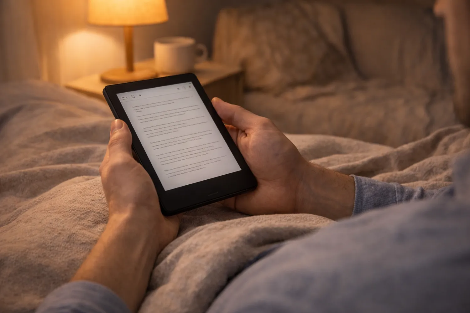 Ebook reader ales corect pentru lectură zilnică relaxată