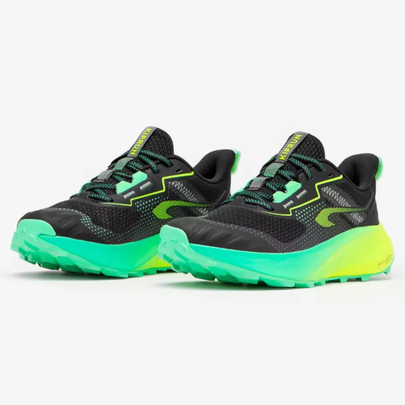 Adidași de trail running Kiprun K500 GRIP Negru Copii Adidași de trail running Kiprun K500 GRIP Negru Copii
