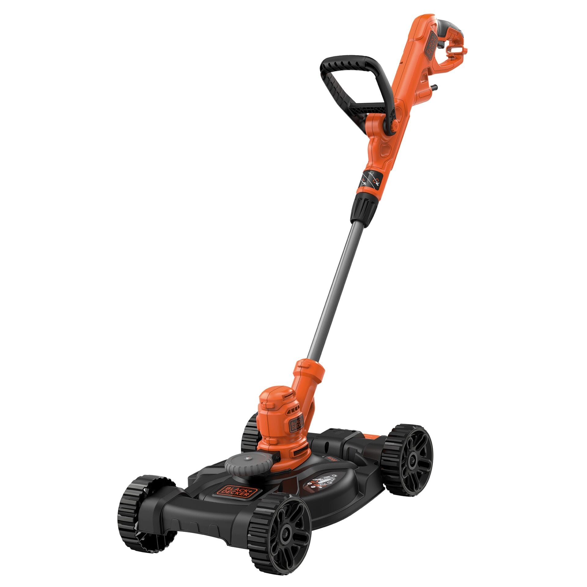 Trimmer 3 in 1 de tuns gazon/iarba electric + baza cu 4 roti Black & Decker BESTA530CM