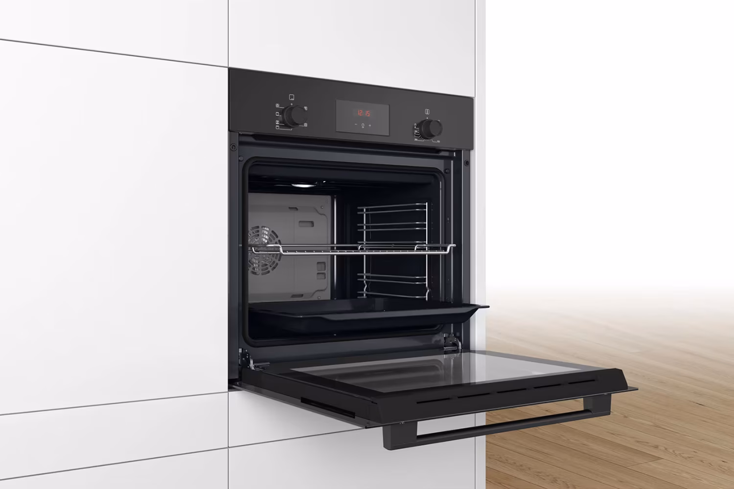 Cuptor incorporabil Bosch intr-o bucatarie moderna