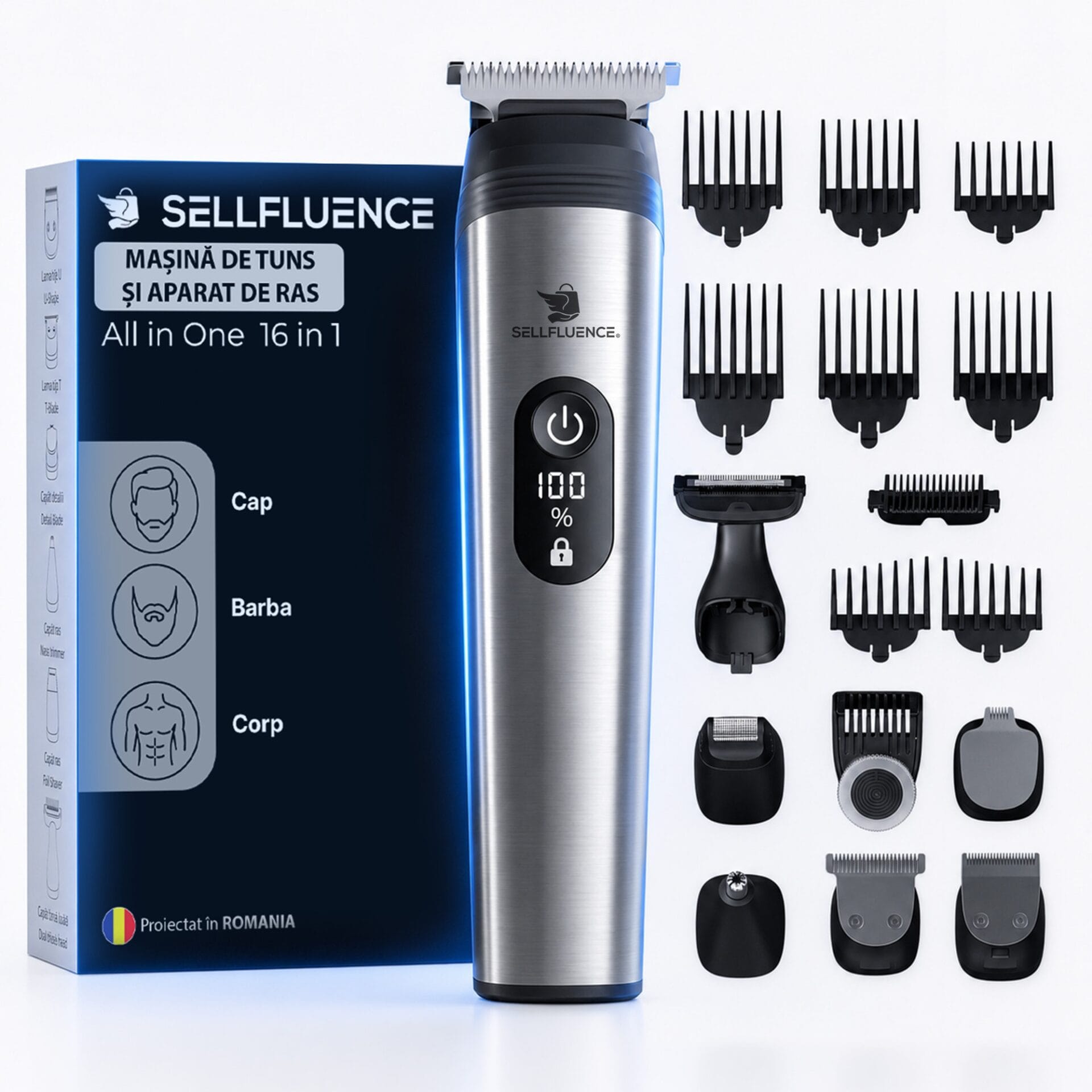 Masina de tuns profesionala 16 in 1 Sellfluence All-in-One