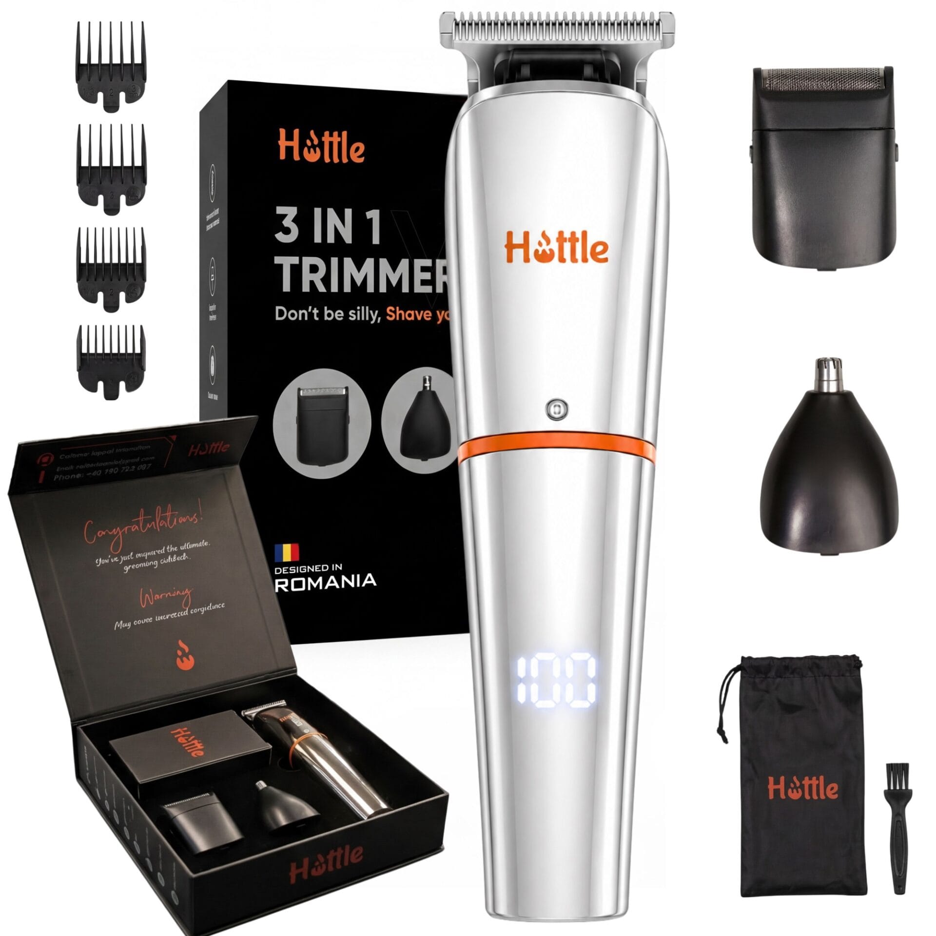 Masina de Tuns si Aparat de Tuns HOTTLE Profesional 3 in 1