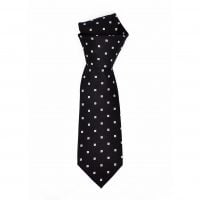 Cravata Confex Collection neagra cu imprimeu geometric