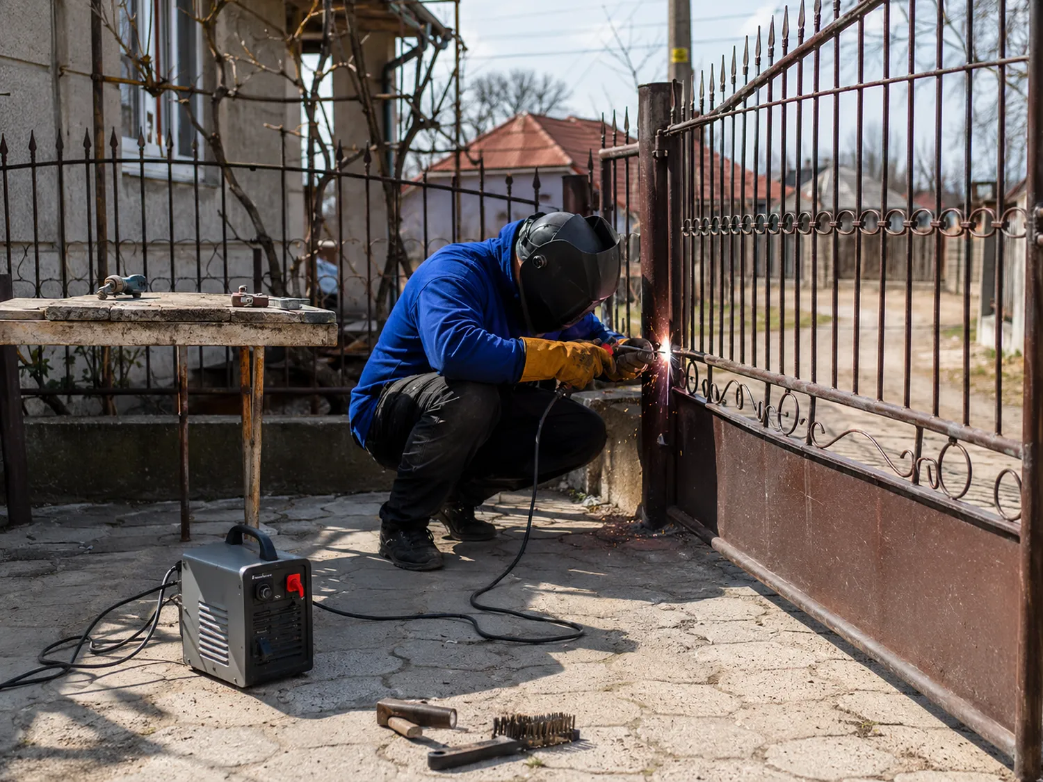 Aparat de sudură pentru reparații casnice în gospodărie Aparat de sudură pentru reparații casnice în gospodărie