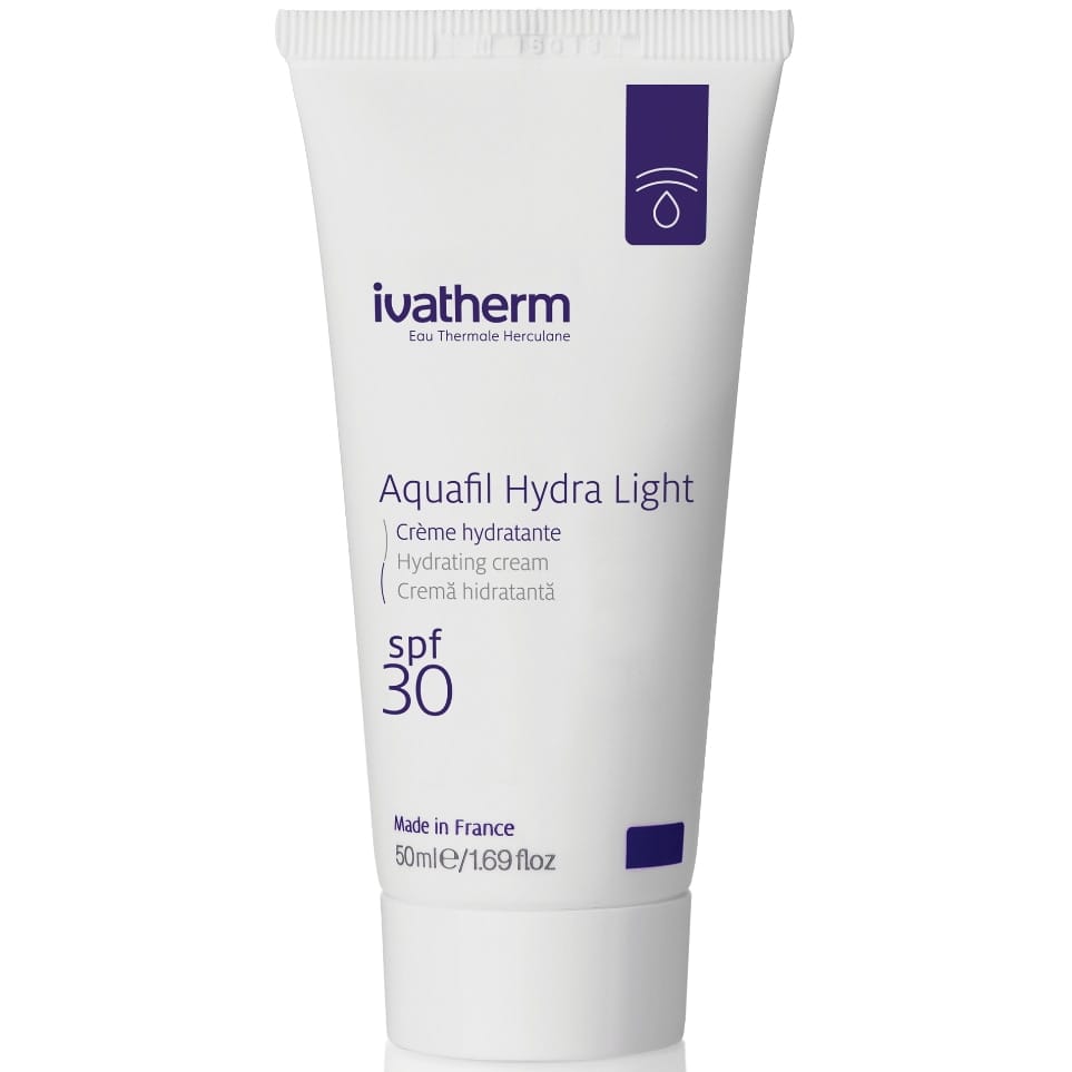 Crema hidratanta Ivatherm Aquafil Hydra Light, cu protectie solara SPF 30 Crema hidratanta Ivatherm Aquafil Hydra Light, cu protectie solara SPF 30