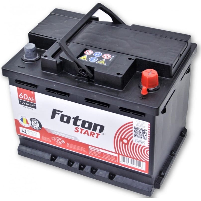 Baterie auto Foton 60A 540A Baterie auto Foton 60A 540A