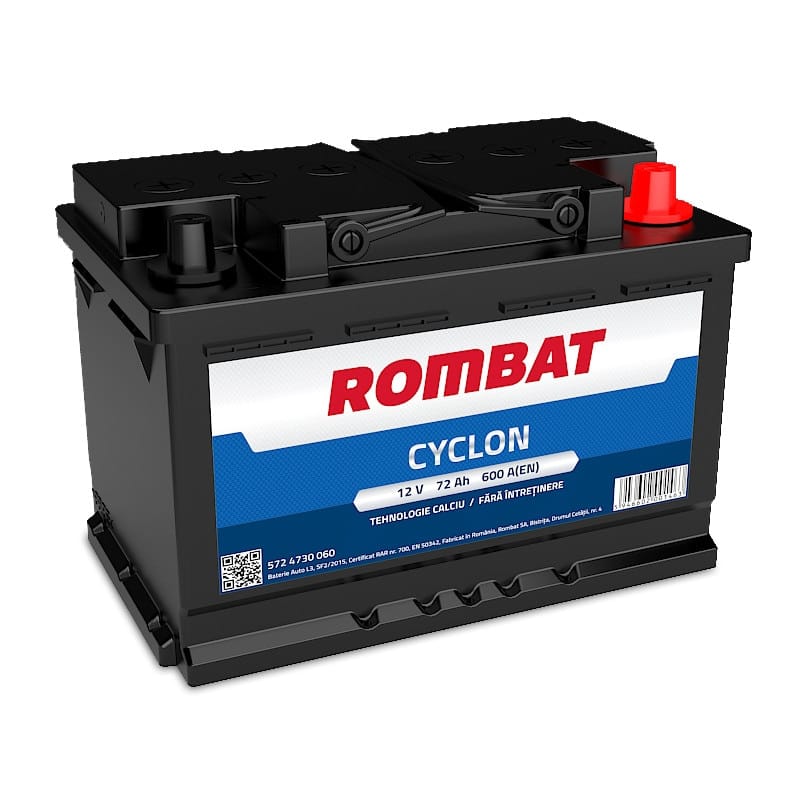 Baterie auto Rombat Cyclon 72AH Baterie auto Rombat Cyclon 72AH