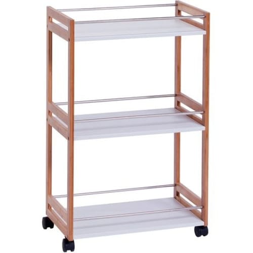 Etajera mobila baie Zeller MDF bambus metal