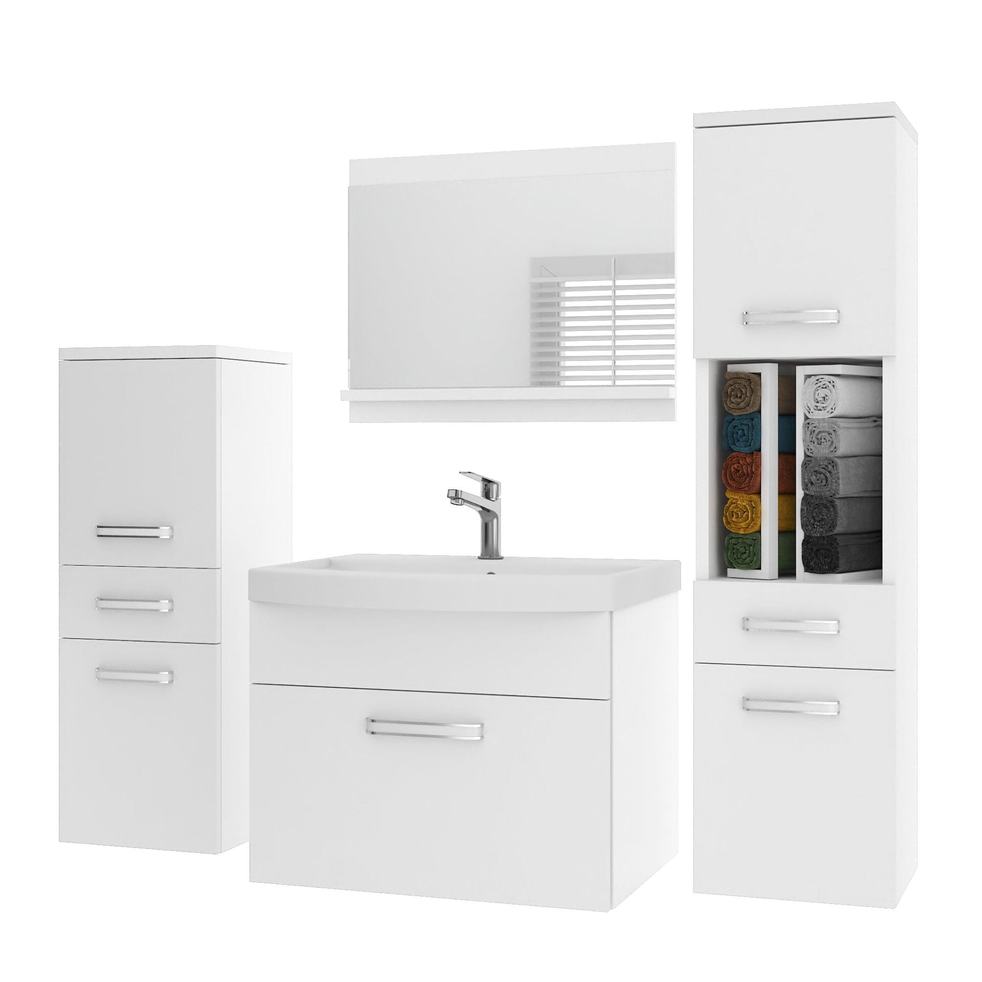 Set mobilier baie Belini cu oglinda