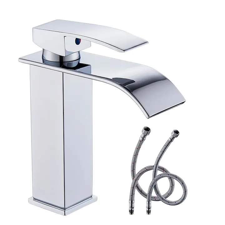 Baterie lavoar cascada Oricean, otel inoxidabil, finisaje premium Baterie lavoar cascada Oricean, otel inoxidabil, finisaje premium