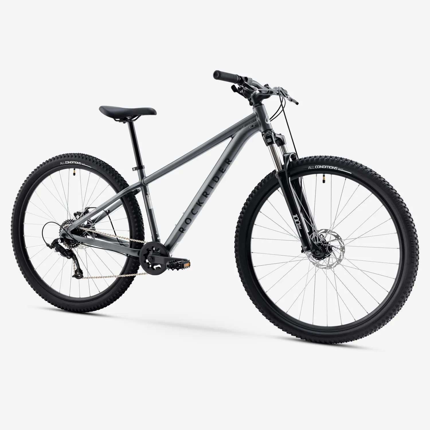 Bicicletă MTB drumeție semi-rigidă 29 inch cadru aluminiu ROCKRIDER EXPL 100