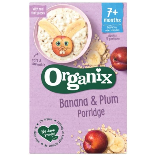 Cereale Organix Ovaz-Orez cu Banane si Prune