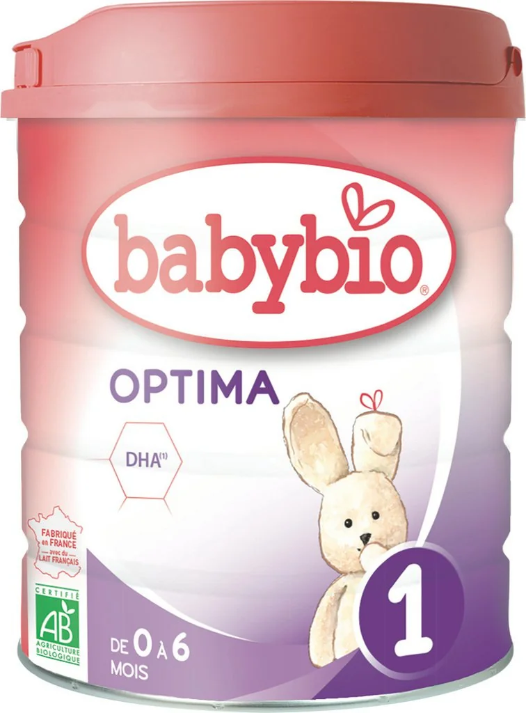 Lapte praf bio 0-6 luni BabyBio Optima 1