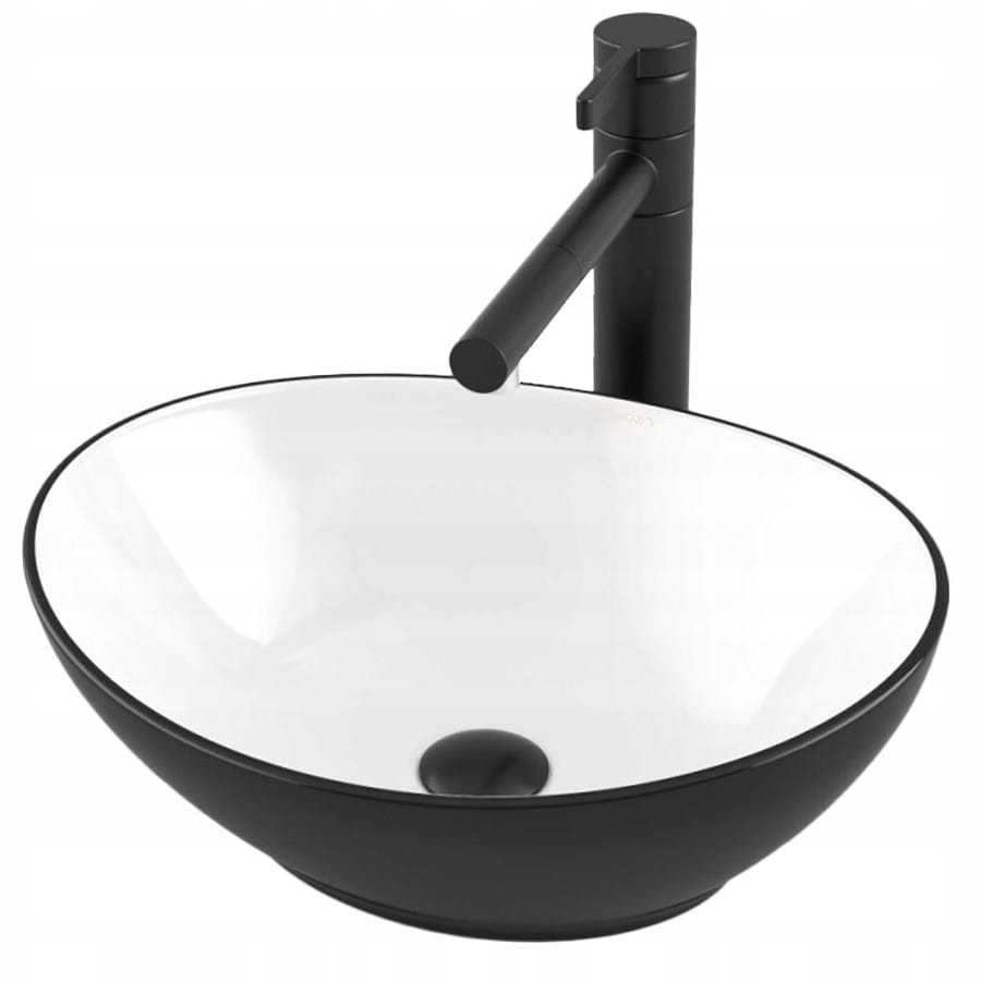 5. Lavoar pe blat chuvieta baie Rebiko oval, ceramic