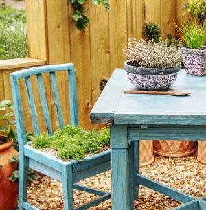 Scaun de gradina din lemn