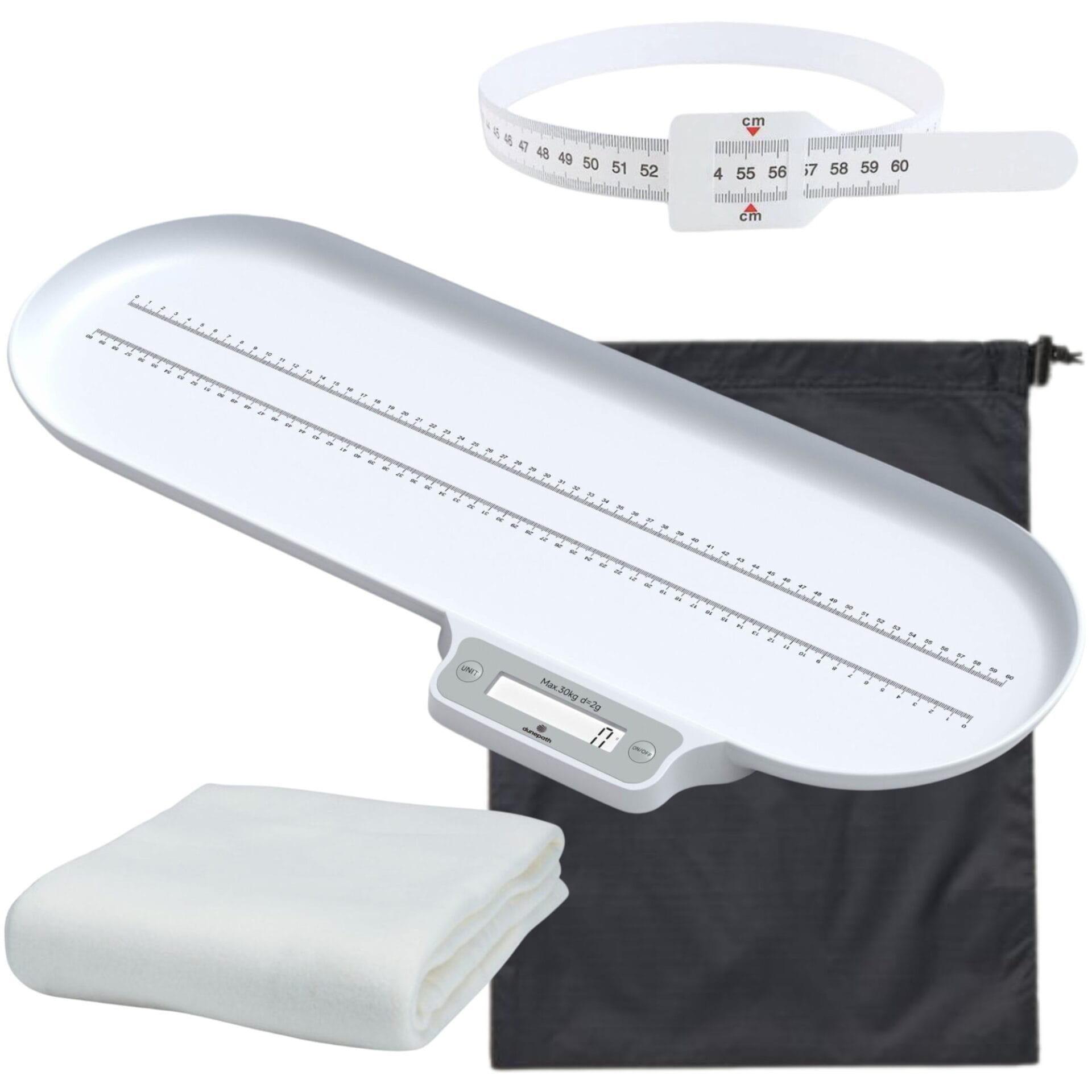 Cantar electronic bebelusi Dunepath 70 cm, Bluetooth