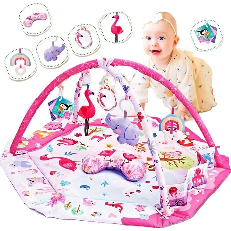 Centru de Activitati Saltea si Tarc de Joaca 3in1 FlamingoBeBe KinderVibe Centru de Activitati Saltea si Tarc de Joaca 3in1 FlamingoBeBe KinderVibe