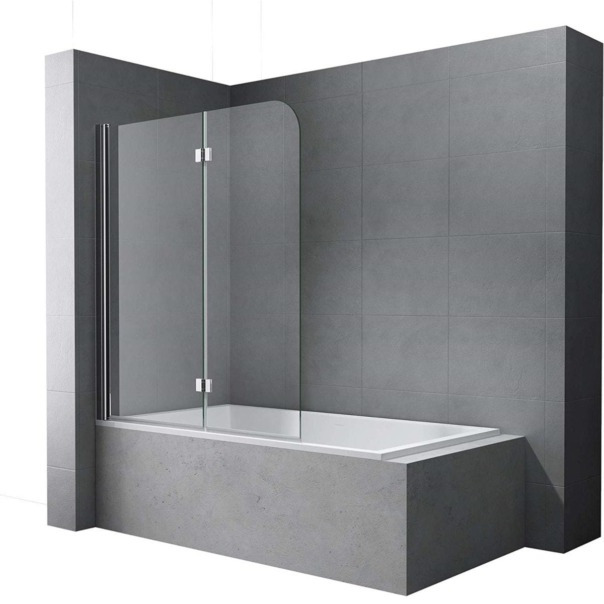 Paravan cada pliabil EGO-1408, sticla securizata 6 mm