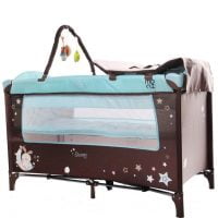 Patut pliabil cu 2 nivele Sleepy Blue
