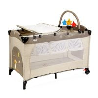 Patut pliant 2 niveluri Juju Sleepy Baby Sweet Dreams