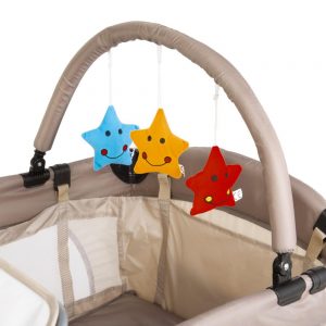 Patut pliant cu bara de jucarii