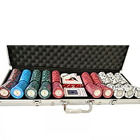 Set poker cu 500 chips-uri clay 14g model MONTECARLO