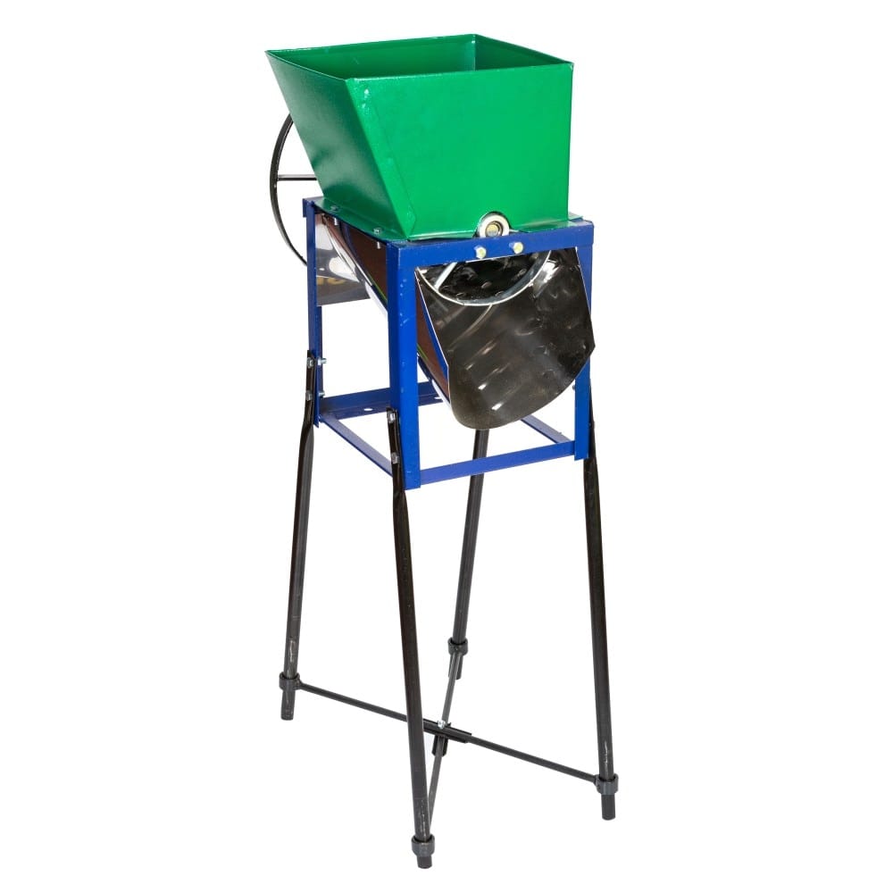 Zdrobitor pentru fructe si legume tip razaoare, tambur inox, model cu suport si fulie pentru motor Zdrobitor pentru fructe si legume tip razaoare, tambur inox, model cu suport si fulie pentru motor