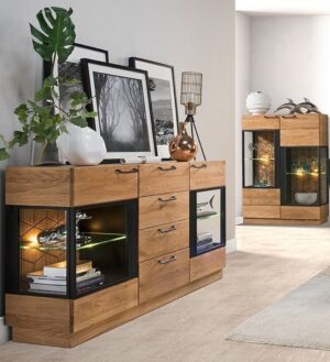 Comoda din lemn si furnir pentru acasa