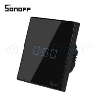 Intrerupator triplu cu touch Sonoff T3EU3C, Wi-Fi + RF, Control de pe telefonul mobil