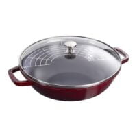 Tigaie Wok din fonta 30 cm, Grenadine - Staub