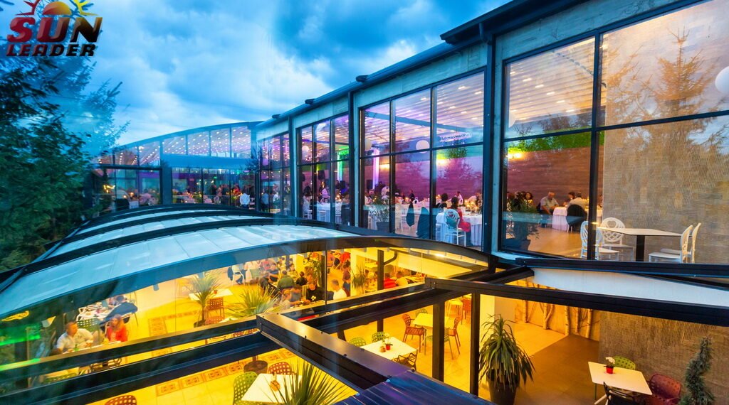 Cea mai mare pergola retractabila din Romania