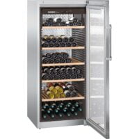 Vitrina de vinuri Liebherr WKes 4552, 201 Sticle, Clasa A, H 165 cm, Inox