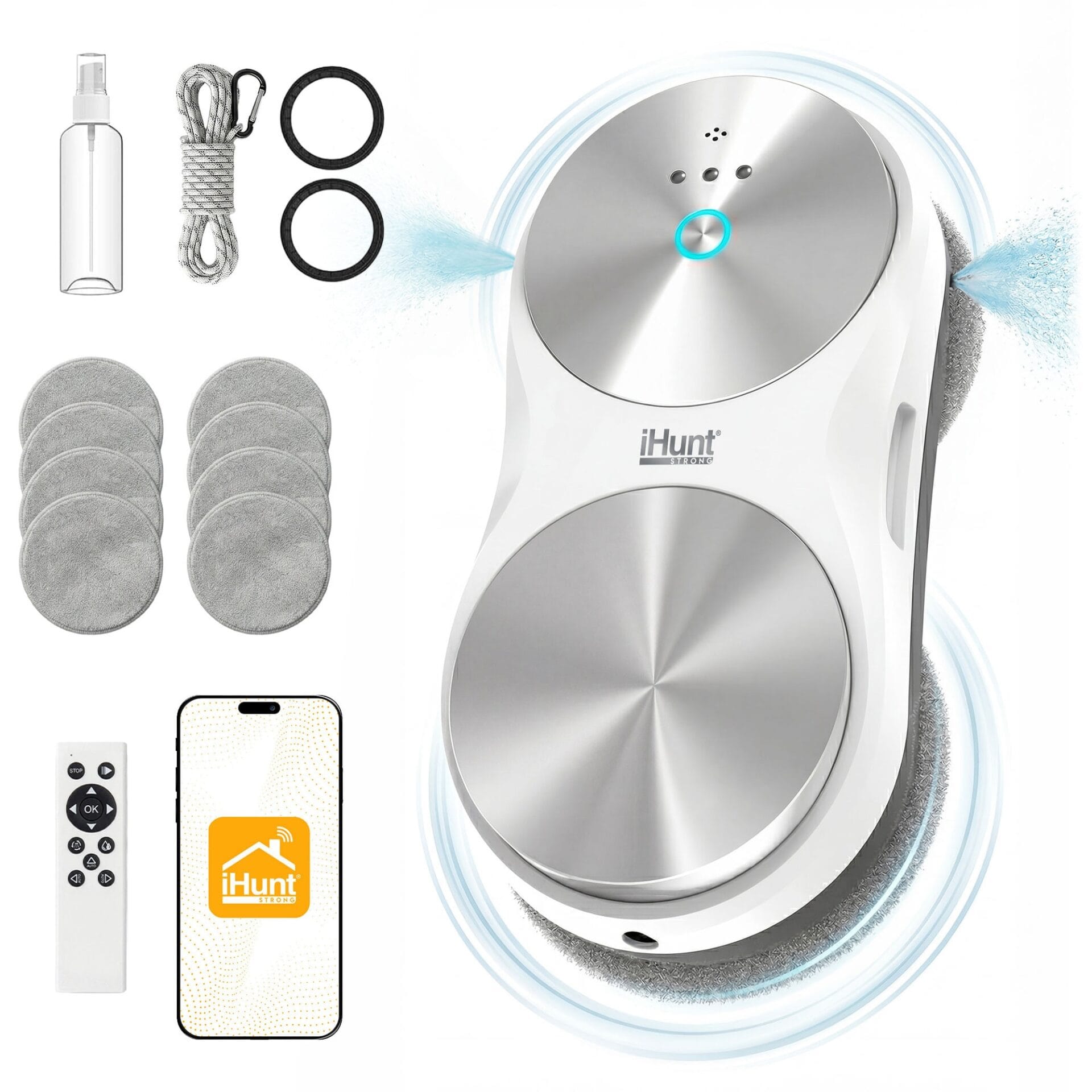 Robot inteligent de curatat geamuri iHunt Smart Window Robot 6 Ultra