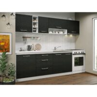 Set Mobila Bucatarie Mina 260 cm Alb/Ferrara