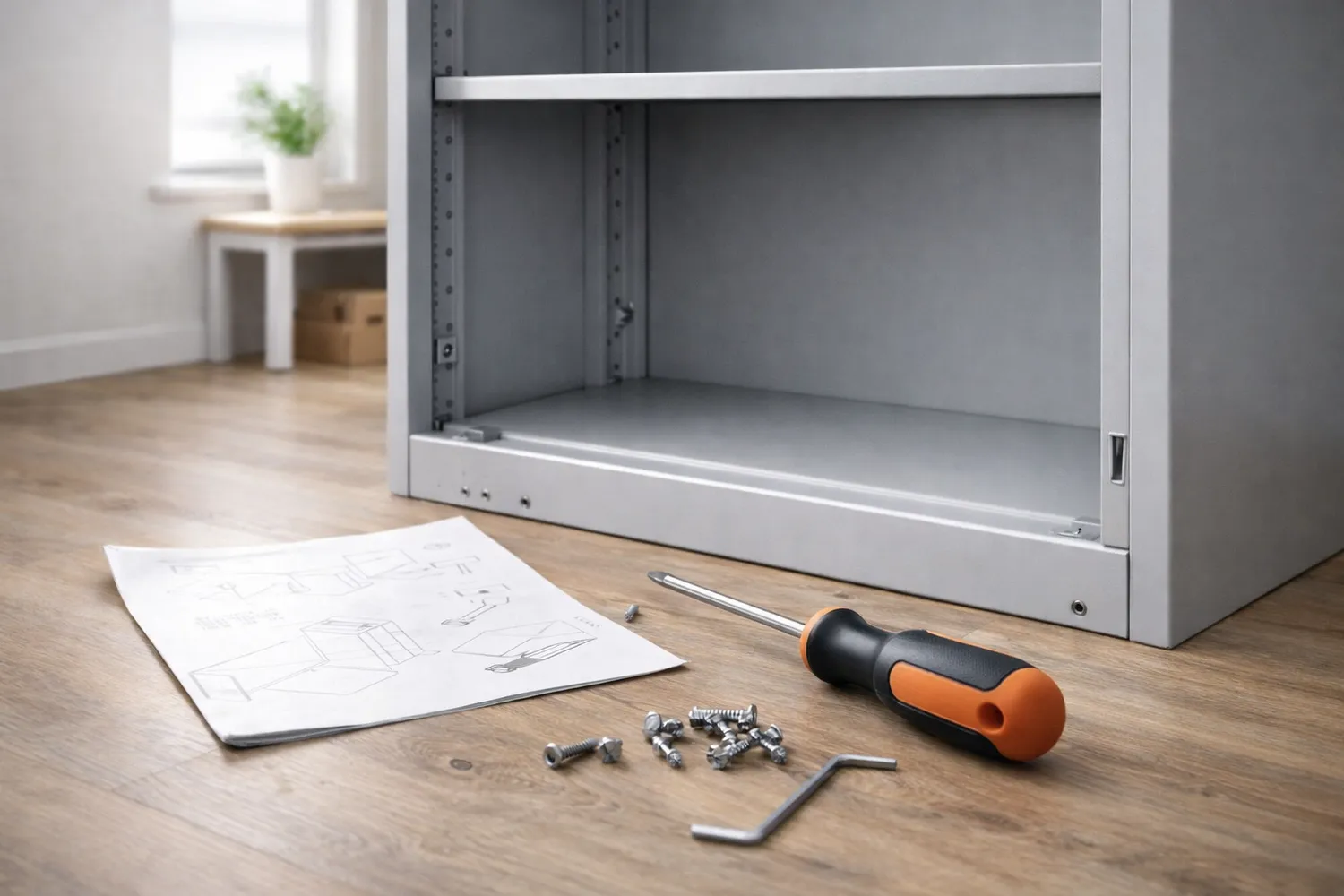 Asamblare și montaj dulap metalic unelte necesare și pași simpli