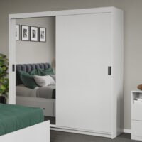 Dulap dormitor 184 Odin Oglinda/Alb