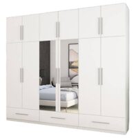 Dulap pentru haine cu 2 oglinzi Meblast, Stejar