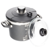 Oala sub presiune AMT Gastroguss, aluminiu, 22cm/4,5L