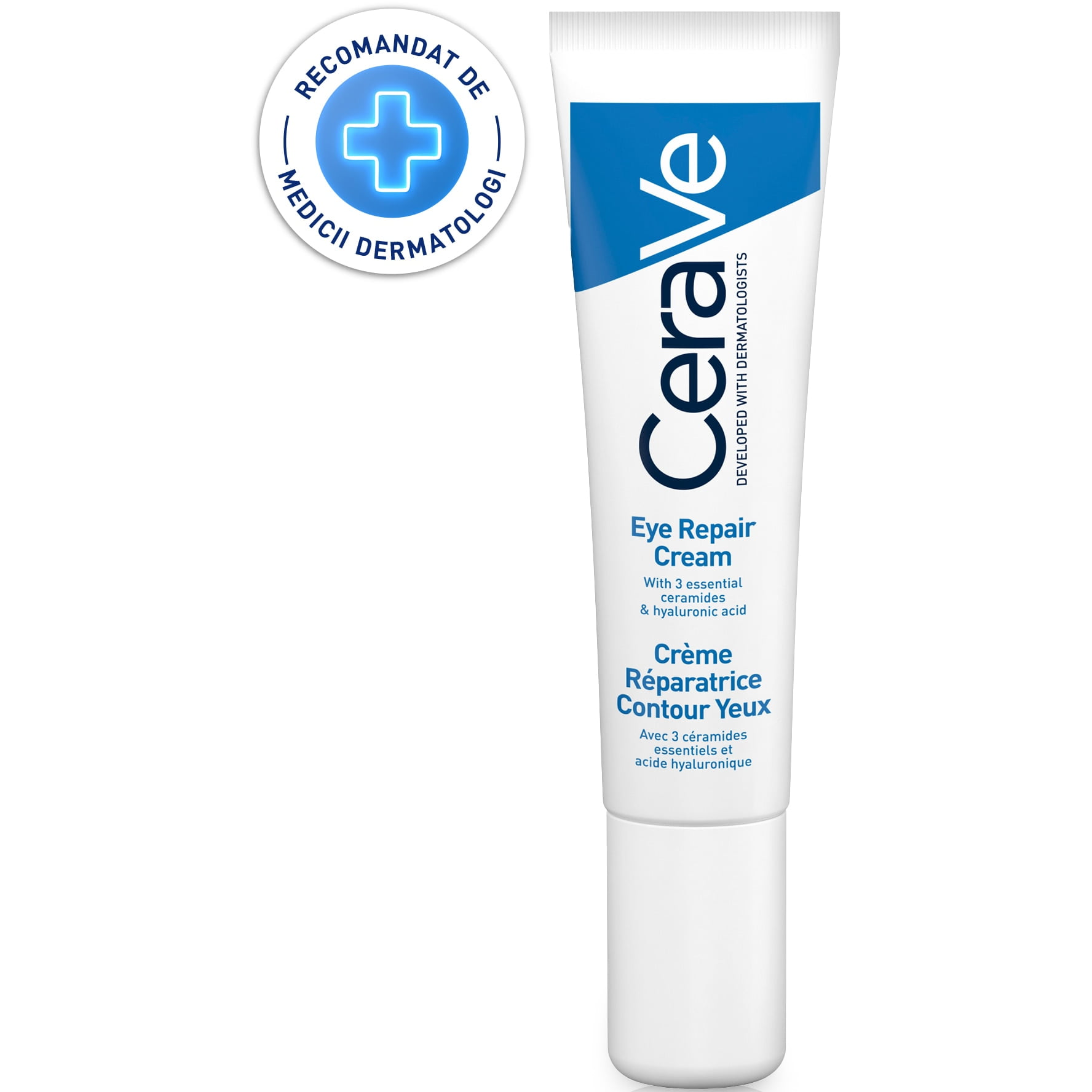 Crema reparatoare pentru ochi CeraVe cu ceramide si acid hialuronic