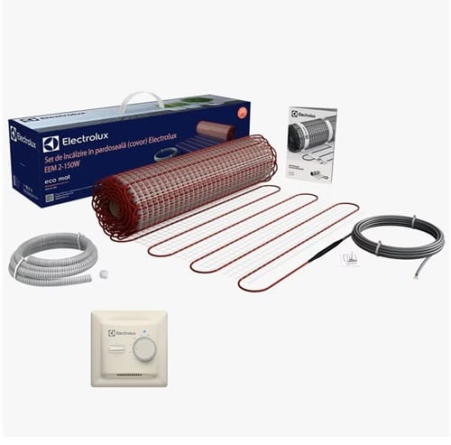 Kit covor incalzire Electrolux 150 W m 3 mm grosime cu Termostat