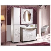 Set mobilier baie Sens, Alb Set mobilier baie Sens, Alb