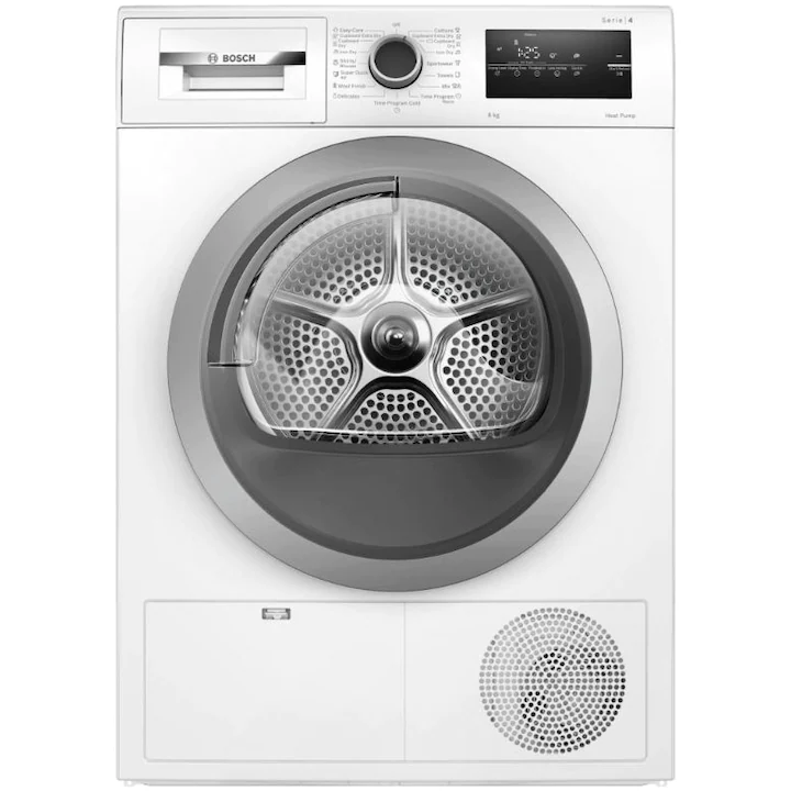 Uscător de rufe Bosch WTH85207BY, pompă de căldură, 8 kg, clasa A++