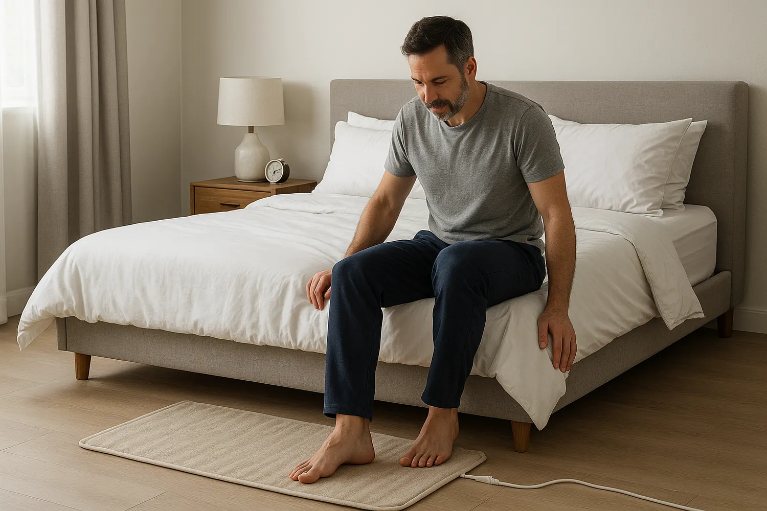 Covor electric încălzitor pentru dormitor