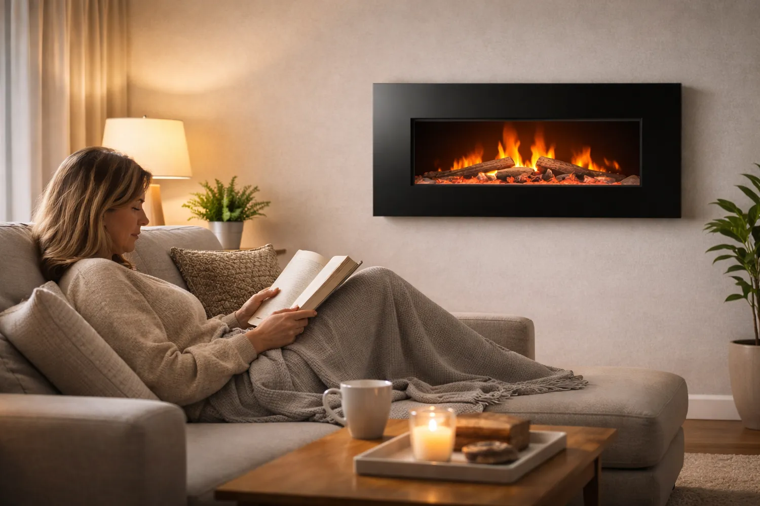 Șemineu electric de perete – design modern Șemineu electric de perete – design modern