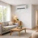 Aer condiționat într-un living modern de apartament cu 2 camere