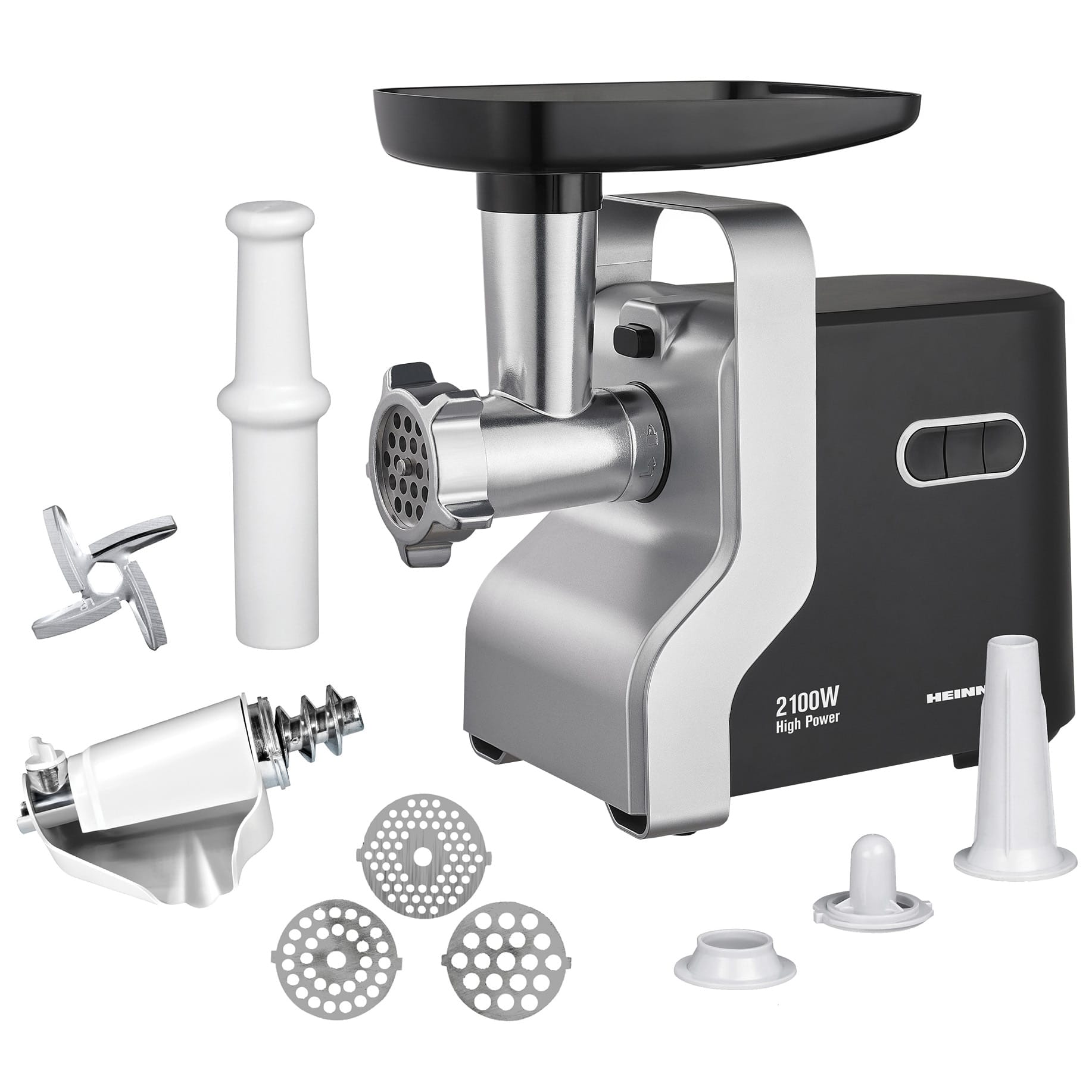 Masina de tocat carne Heinner MG-2100BKSL