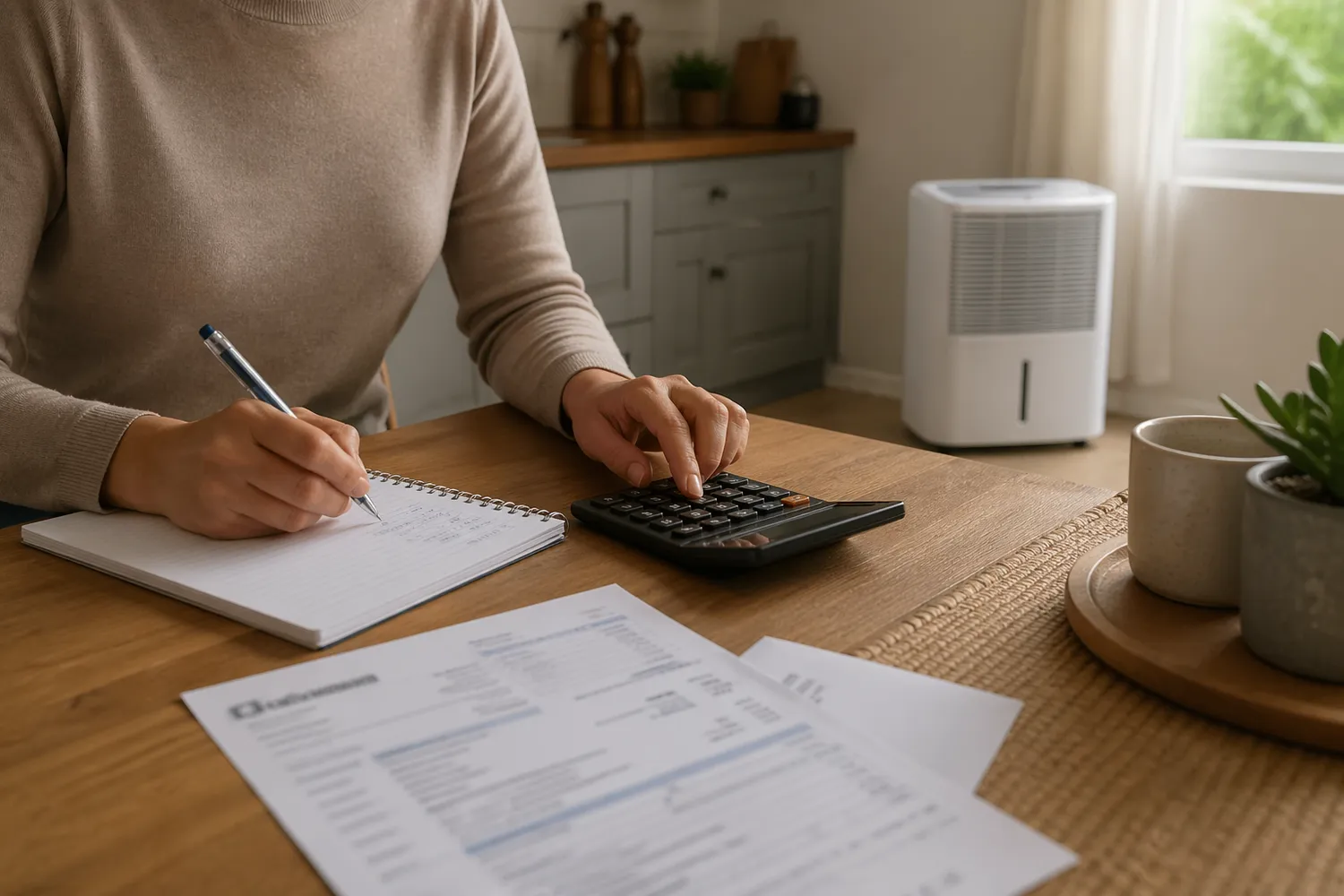 Calcul cost lunar consum dezumidificator