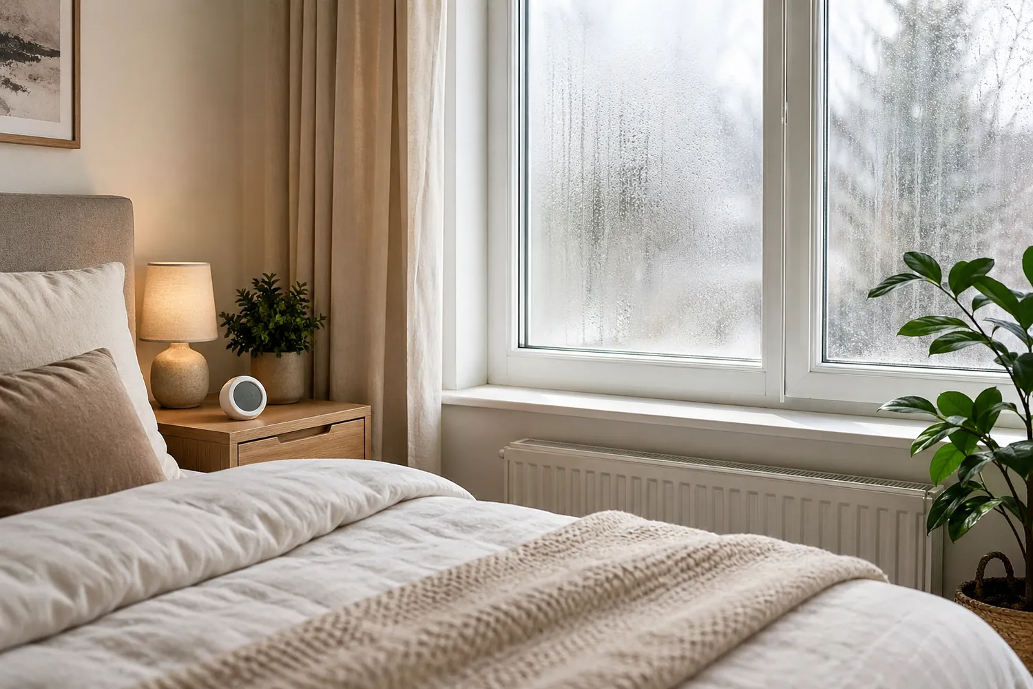 Semne de umiditate în dormitor