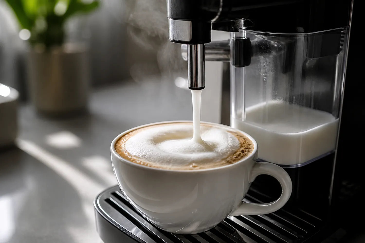 Sistem de lapte al unui espressor automat pentru cappuccino